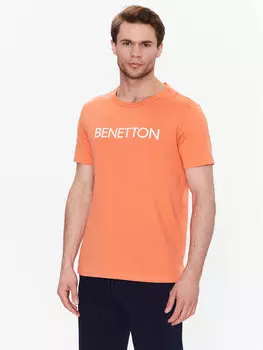 Футболка стандартного кроя United Colors Of Benetton, оранжевый