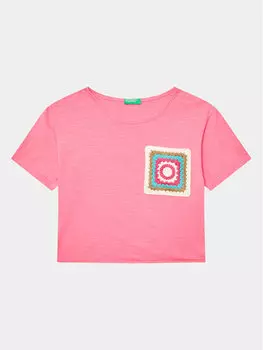 Футболка стандартного кроя United Colors Of Benetton, розовый