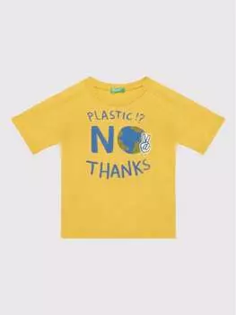 Футболка стандартного кроя United Colors Of Benetton, желтый