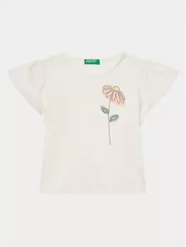 Футболка стандартного кроя United Colors Of Benetton, экрю