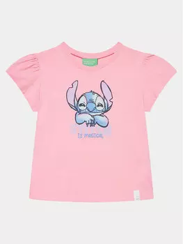 Футболка стандартного кроя United Colors Of Benetton, розовый