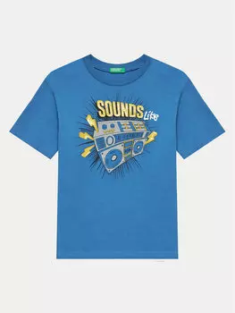 Футболка стандартного кроя United Colors Of Benetton, синий