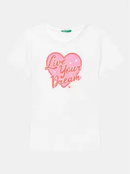 Футболка стандартного кроя United Colors Of Benetton, белый