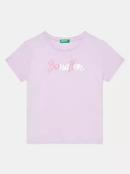 Футболка стандартного кроя United Colors Of Benetton, фиолетовый