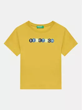 Футболка стандартного кроя United Colors Of Benetton, бежевый