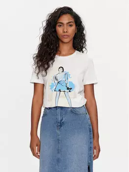 Футболка стандартного кроя Vero Moda, белый