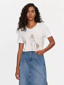 Футболка стандартного кроя Vero Moda, белый