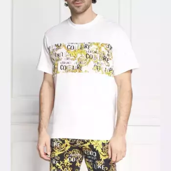 Футболка стандартного кроя Versace, белый