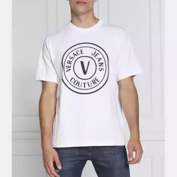 Футболка стандартного кроя Versace, белый