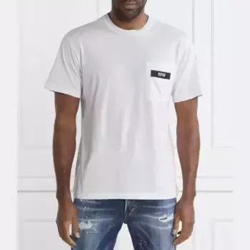 Футболка стандартного кроя Versace, белый