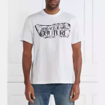 Футболка стандартного кроя Versace, белый