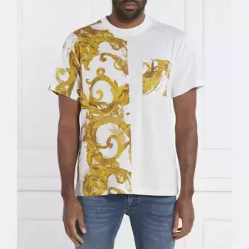 Футболка стандартного кроя Versace, белый