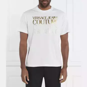 Футболка стандартного кроя Versace, белый