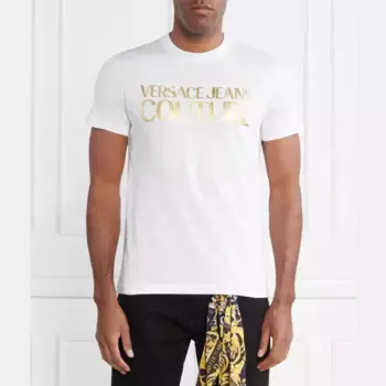 Футболка стандартного кроя Versace, белый