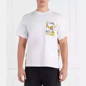 Футболка стандартного кроя Versace, белый