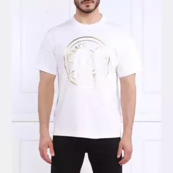 Футболка стандартного кроя Versace, белый