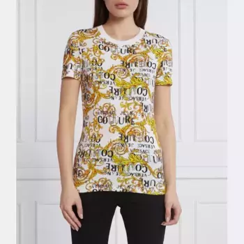 Футболка стандартного кроя Versace, белый