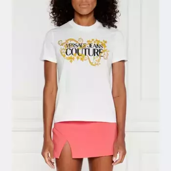Футболка стандартного кроя Versace, белый