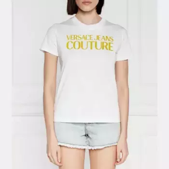 Футболка стандартного кроя Versace, белый