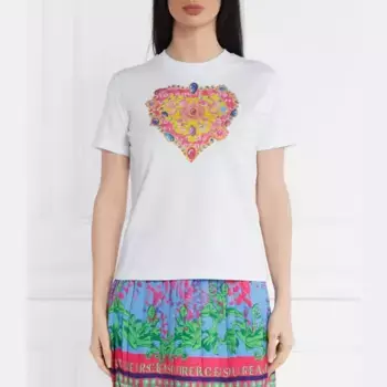 Футболка стандартного кроя Versace, белый