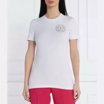 Футболка стандартного кроя Versace, белый