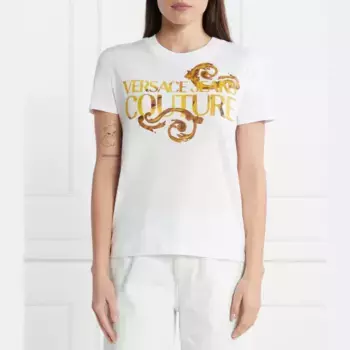 Футболка стандартного кроя Versace, белый