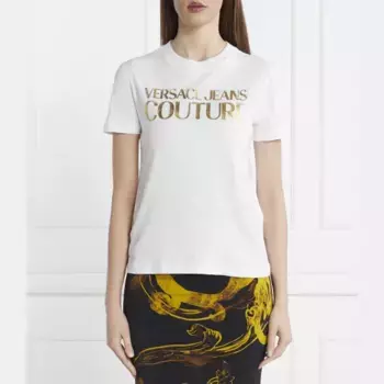 Футболка стандартного кроя Versace, белый