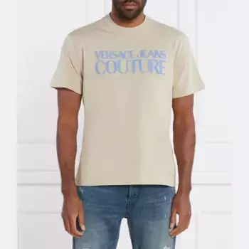 Футболка стандартного кроя Versace, бежевый
