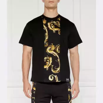 Футболка стандартного кроя Versace, черный