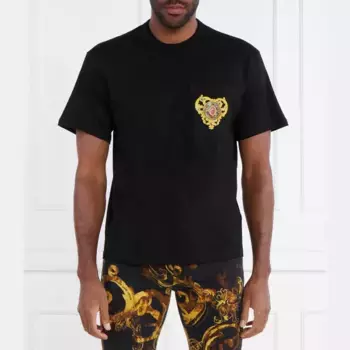 Футболка стандартного кроя Versace, черный