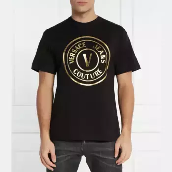 Футболка стандартного кроя Versace, черный