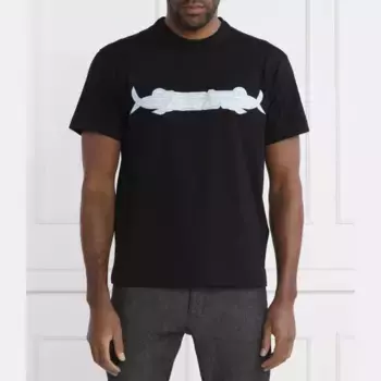 Футболка стандартного кроя Versace, черный