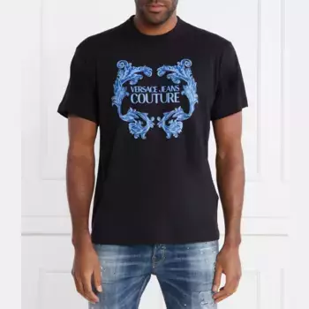 Футболка стандартного кроя Versace, черный