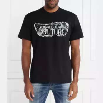 Футболка стандартного кроя Versace, черный