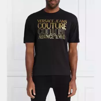 Футболка стандартного кроя Versace, черный
