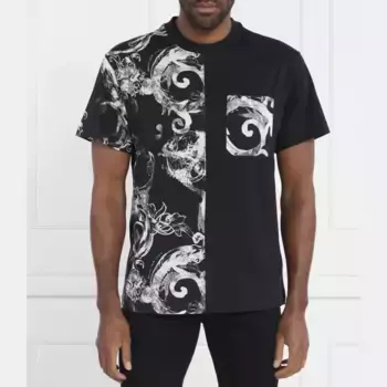 Футболка стандартного кроя Versace, черный