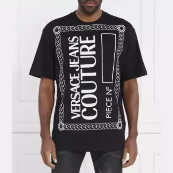 Футболка стандартного кроя Versace, черный