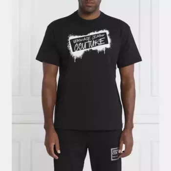 Футболка стандартного кроя Versace, черный