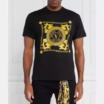 Футболка стандартного кроя Versace, черный