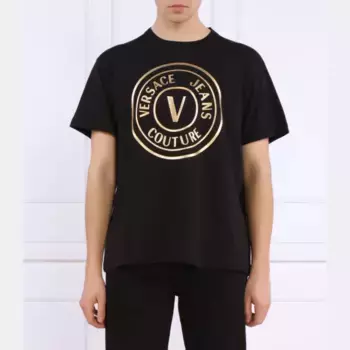 Футболка стандартного кроя Versace, черный