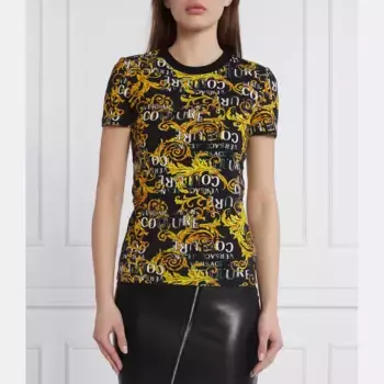 Футболка стандартного кроя Versace, черный