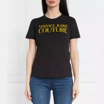 Футболка стандартного кроя Versace, черный