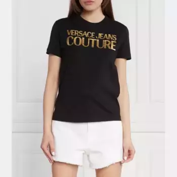 Футболка стандартного кроя Versace, черный