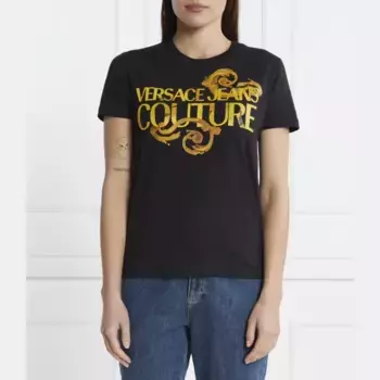 Футболка стандартного кроя Versace, черный