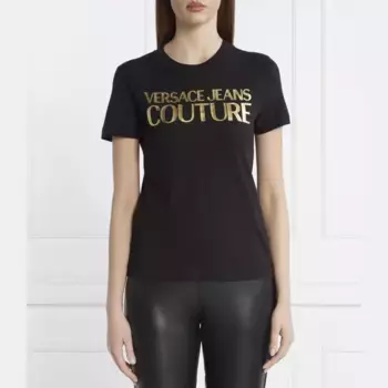 Футболка стандартного кроя Versace, черный