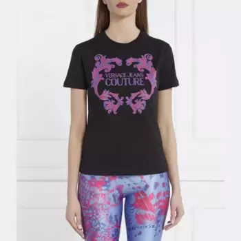 Футболка стандартного кроя Versace, черный