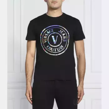 Футболка стандартного кроя Versace, черный