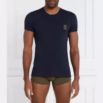 Футболка стандартного кроя Versace, синий