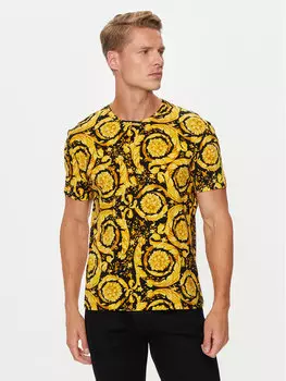 Футболка стандартного кроя Versace, желтый