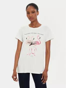 Футболка стандартного кроя Vicolo, экрю